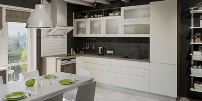 a|Современная кухня для городской квартиры